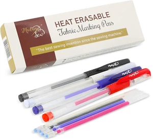 Madam Sew Heat Erasable Fabric Marking Pens - 4 Pens + Refills for Sewing - Picture 1 of 7