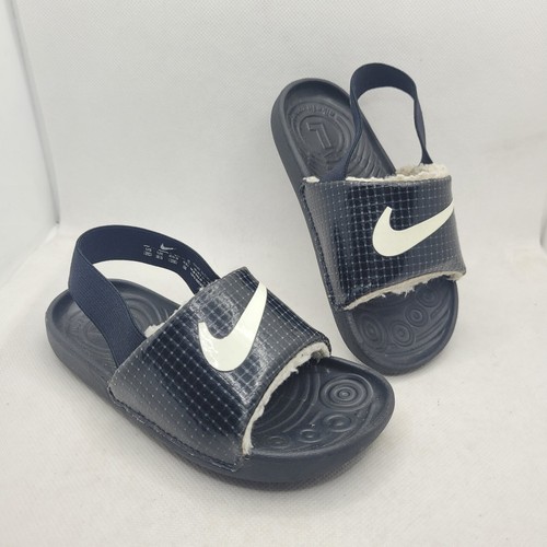 Sandali Nike bambini unisex Kawa Slide neri cocco DC9321 001 taglia 9