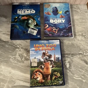 DVD Alla Ricerca Di Nemo Dischi 2 Alla Ricerca Di Dory Uno Zoo In Fuga Disney - Foto 1 di 2