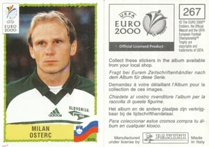267 MILAN OSTERC # SLOVENIA SLOVENIJA BLACK BACK STICKER PANINI EURO 2000 - Picture 1 of 1