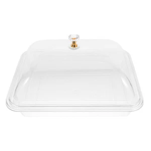 Reusable Multi-function Clear Serving Tray, Acrylic Dessert Tray Food Tray Home - Picture 1 of 12