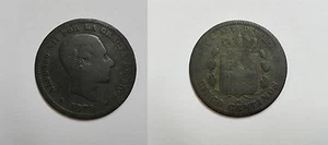 ALFONSO XII 5 Centimos 1879 Barcelona OM PRECIOSA PATINA. - Picture 1 of 1