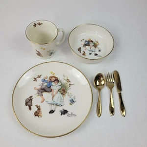 Norman Rockwell "Spring Duet" Gorham Fine China Children's Set - Picture 1 of 12