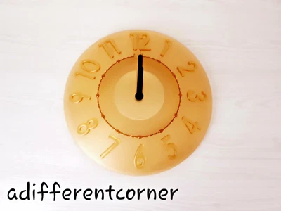 Guzzini Orologio da Parete Muro Giallo Vintage Anni 80 Modernariato - Imagen 1 de 4