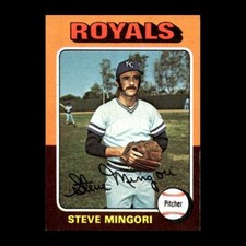 Steve Mingori 1975 Topps Kansas City Royals #544 GM R305
