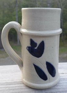 Williamsburg Pottery Mug Salt Fired Cobalt Blue "Pub Mug" - Handmade - Picture 1 of 6