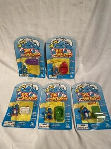 Vintage 1996 Smurfs SMURFETTE Minimates Plastic Toy Action Figure lot of 5 - Picture 1 of 7
