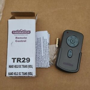 Fanimation TR29 Grey 6 Speed DC Reversible Fan & Light Remote Control New Opened