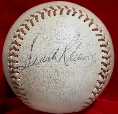 1974-76 FRANK ROBINSON Signed ONL Game Ball Angels Indians Team HOF Auto 70s vtg - Image 1 of 4