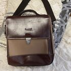 Bally messenger bag leather brown and beige.