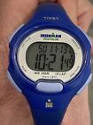 Damski zegarek Timex Ironman 10-Lap Niebieski zegarek z żywicy, Indiglo, Alarm Chrono T5K784