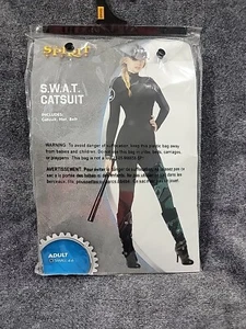 Spirit Halloween Adulto S.W.A.T Traje de Gato Disfraz Talla Pequeña 4-6 Traje de Gato, Sombrero, Cinturón - Imagen 1 de 2
