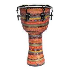 NEW Drumfire 12" Synthetic Head Tuneable Djembe Bongo Tribal Drum Multicolour - Picture 1 of 5