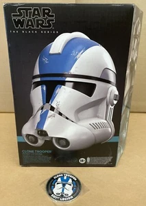 Star Wars The Black Series Clone Trooper 501st Legion Premium Electronic Helmet - Picture 1 of 12