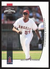 2005 Donruss Team Heroes   Francisco Rodriguez #9 Los Angeles Angels