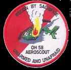 Army Oh-58 Kiowa Vietnam Era Scout Aeroscout Recon Hook & Loop Embroidered Patch