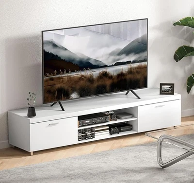 TV Unit Stand Cabinet Large Sideboard Shelves Display Console 55 65 75 90 inch - Image 1 of 4