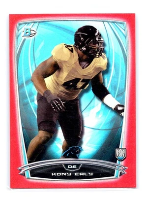 2014 Bowman Football #36 Kony Ealy Red Foil Rookie 129/199 Carolina Panthers - Image 1 of 2