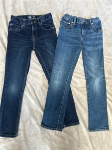 Boys 10 Gap/Wonder Nation Slim Skinny Blue Denim Jeans 2pairs - Picture 1 of 5