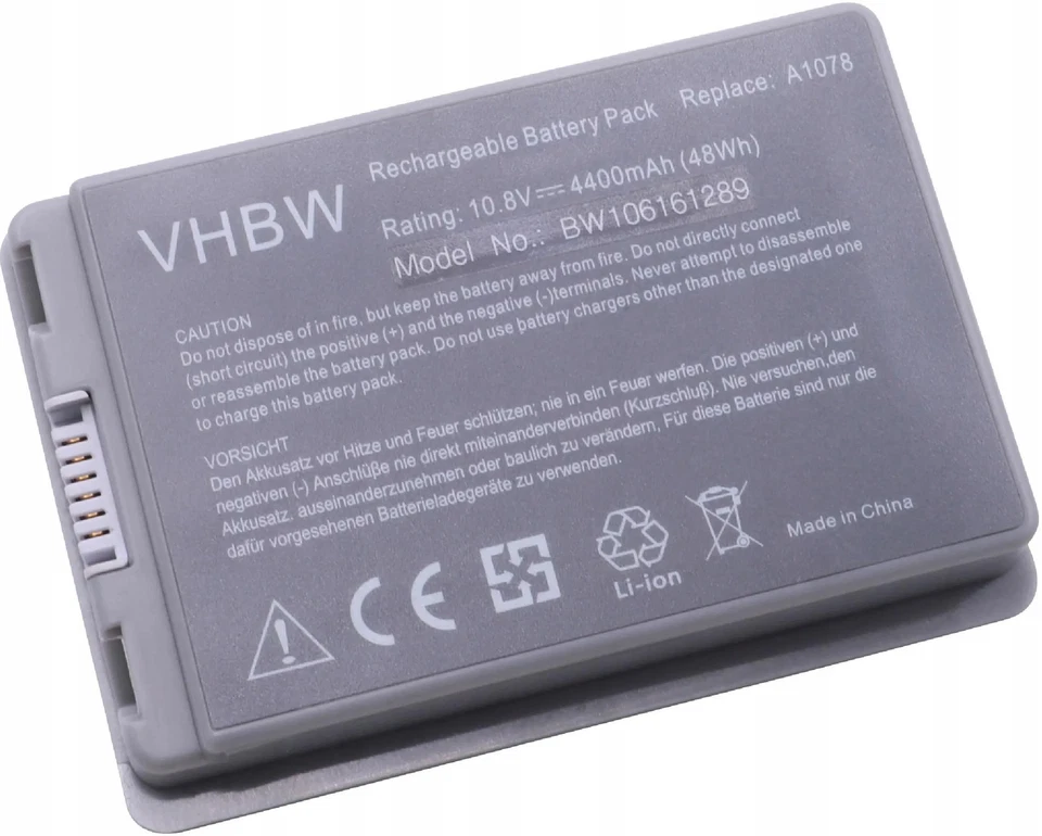 Akkü für Apple Powerbook G4 a1078 m9325g/A m9325j/A a1148 - 4400 MAH - Bild 1 von 1