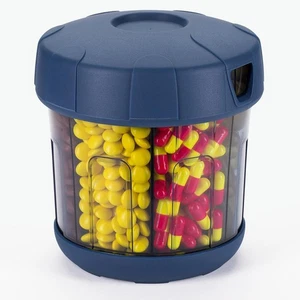 Mossime Supplement Organizer with Extra Large 7 Compartments, TPU Soft Blue - Picture 1 of 9