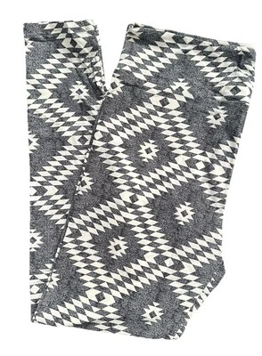TC Lularoe Leggings Tribal Suroeste Azteca Gris Blanco Talla 12-18 NUEVO 910271 Foto 1 de 4
