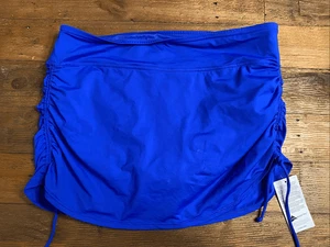 Lands’ End Gr. 14 Neu mit Etikett Schwimmrock blau Kordelzug bescheiden - Bild 1 von 6