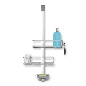 simplehuman Over Door Bathroom Shower Caddy - Stainless Steel/Anodized Aluminum - Picture 1 of 4