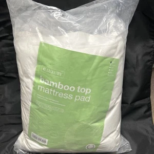 E luxury Bamboo Top Mattress Pad - Picture 1 of 2
