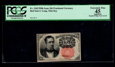 Fr.1265 Fifth Issue 10c Fractional Currency PCGS EF 45 - Image 1 of 2