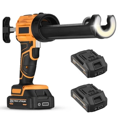 Pistola de calafateo eléctrica inalámbrica 10 oz. Kit de pistola adhesiva 20 V 10 oz/300 ml para llenado Foto 1 de 4