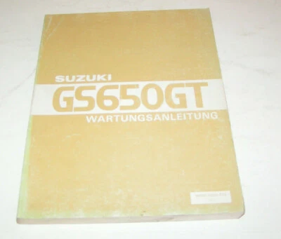 Manual De Mantenimiento / Manual De Taller - Suzuki GS 650 GT - Edición 1986 - Imagen 1 de 4