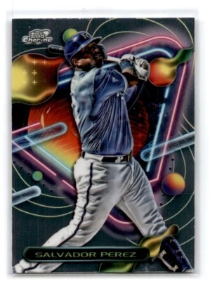 2023 Topps Chrome Cosmic Salvador Perez Royals #173 - Image 1 of 2