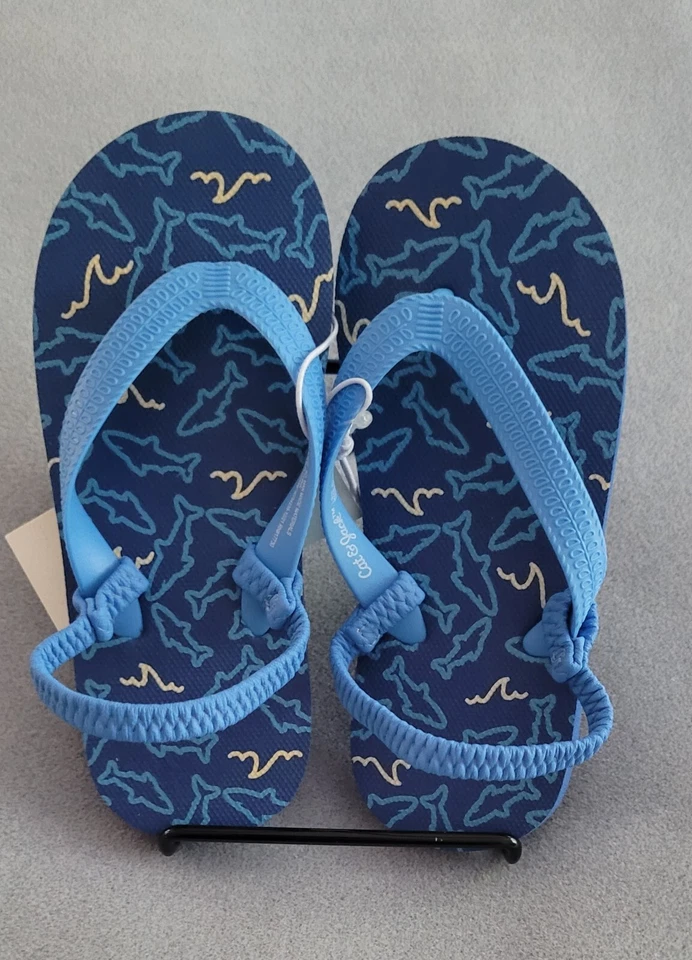 CAT&JACK Toddler Adrian Sandals/Flip Flops w/Back Elastic Strap-Sz 9/10 New! - Image 1 of 4