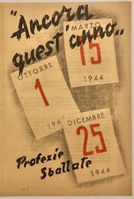 RSI “ANCORA QUEST’ANNO...” volantino di propaganda Repubblica Sociale Italiana