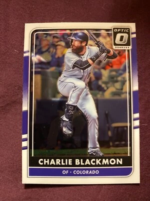 2016 Donruss Optic #134 Rockies Charlie Blackmon Baseball Card - Image 1 of 2