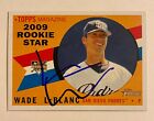 Wade LeBlanc Signed Topps #141 2009 Rookie RC Card San Diego Padres Auto MLB RAD