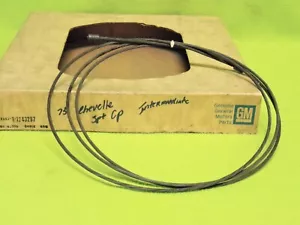 Nuevo de lote antiguo cable de freno electrónico (centro) para Chevelle 1975 cupé de 2 puertas Laguna, 1240297 - Imagen 1 de 1