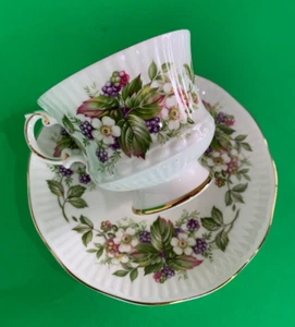 Elizabethan Cup & Saucer Grapes/White Flowers (3651?) - Picture 1 of 12