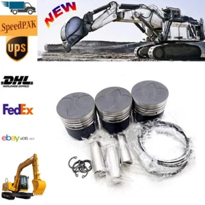 3pcs D905Piston Ring Pin Set STD 72mm For Kubota Engine Tractor Excavator Repair - Picture 1 of 7
