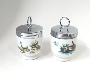 Set 2 Royal Worcester Birds Egg Coddler Porzellan Top Zustand - Bild 1 von 6