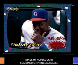 1997 Collector's Choice #CG8 Sammy Sosa You Crash Game Aug 29-31 W Cubs - Picture 1 of 2