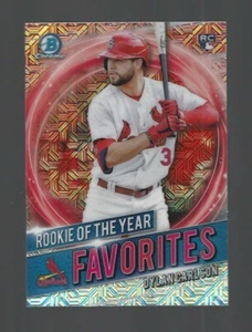 2021 BOWMAN CHROME DYLAN CARLSON ROOKIE OF THE YEAR FAVORITES MOJO - Picture 1 of 1