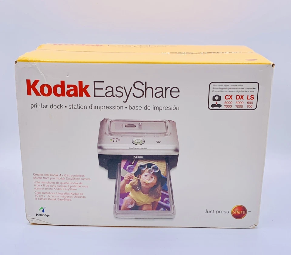 Kodak EasyShare Printer Dock Station Portable Color USB Wireless 3F6953C NEW NIB - Image 1 of 1