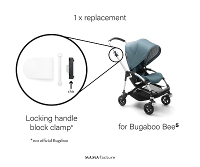 Bugaboo Bee 5 Locking Handle Block Replacement Part Fix Repair DIY Stroller
