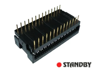 10pcs AMP/TE CONNECTIVITY 746614-2 PLUG IDC, DIL 28 WAY 0.1"x0.6" (2.54x15.24mm) - Imagen 1 de 2