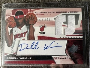 2004-05 SPx Autographed Rookie Jersey #123 Dorell Wright /1999 - Picture 1 of 3