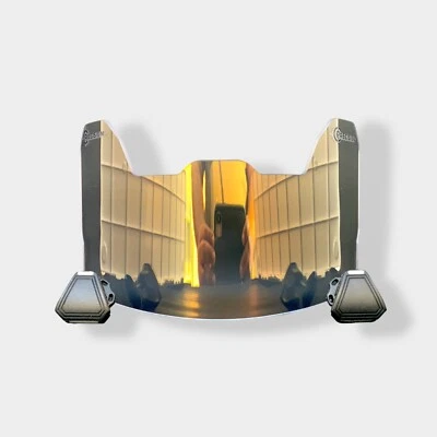 Precision Football Helmet Visor, Clear Bronze Gold