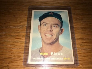 1957 Topps 169 Herb Plews RC - Bild 1 von 2