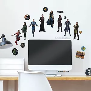 Nuevas calcomanías de pared peladas y palo RoomMates de Marvel's The Eternals en caja - Imagen 1 de 5